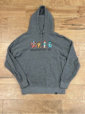 Killington Vermont Winter Grateful Dead Bear Print Pullover Hoodie